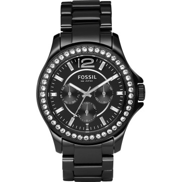 Correa de reloj Fossil CE1011 Cerámica Negro 18mm